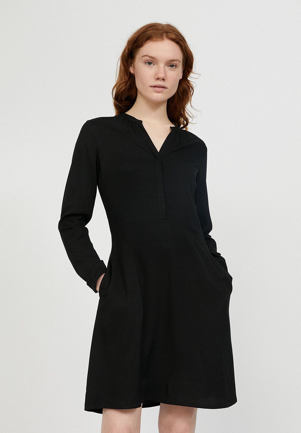 Robe patineuse noire en lenzing - inaari, Armedangels, photo 1