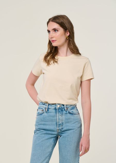 T-shirt en coton bio | écru