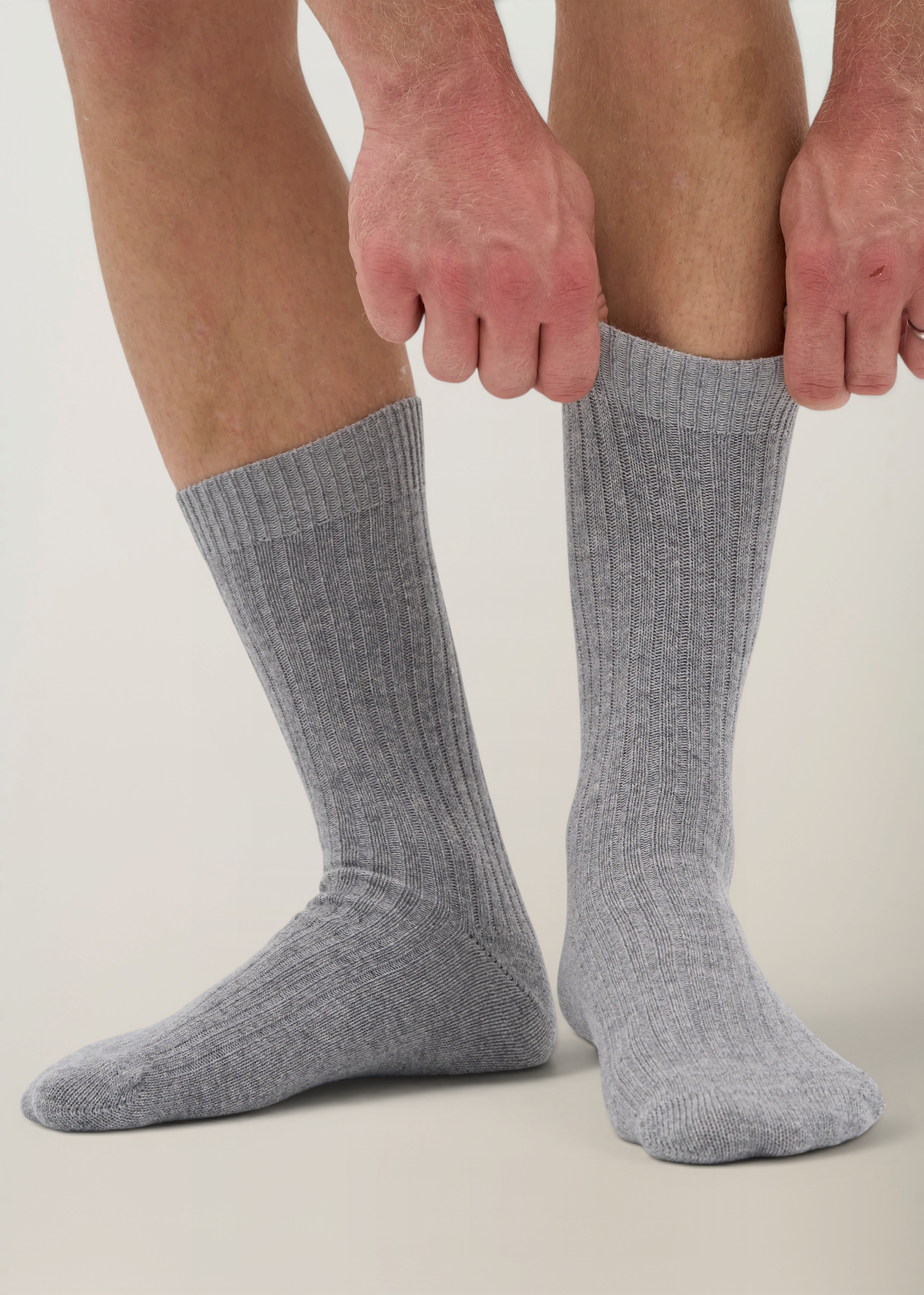Chaussettes en laine mérinos recyclée | gris "heather grey", Colorful Standard, photo 2