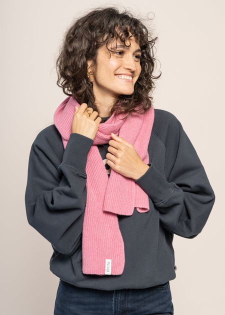 Écharpe en cachemire recyclé | rose "federico - rosa confetto"