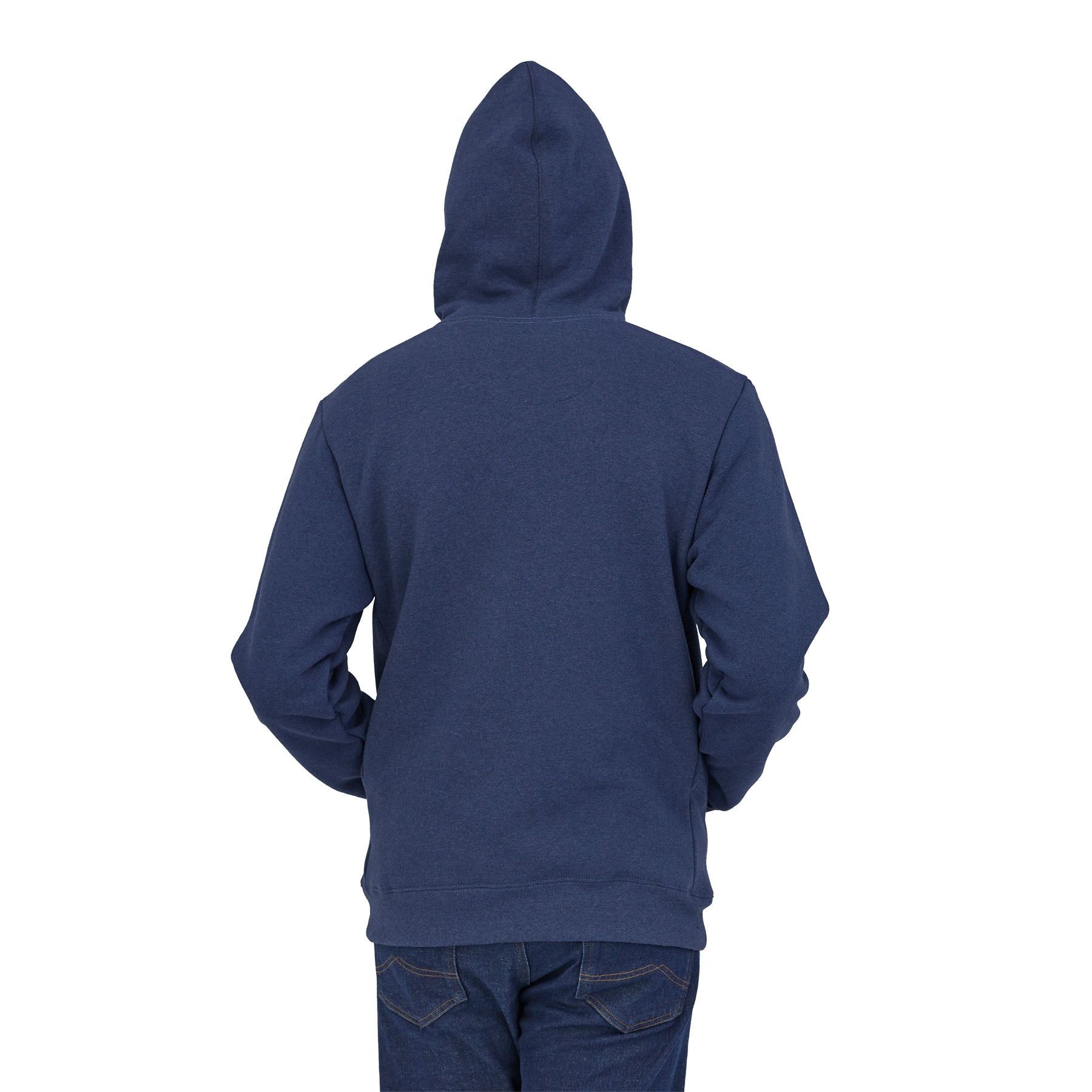 Sweat à capuche bleu en coton et matière recyclée - p-6 label uprisal hoody current blue, Patagonia, photo 3