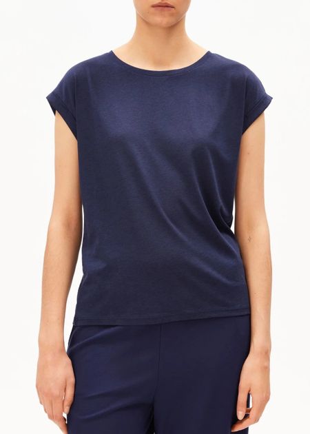 T-shirt en tencel | marine "jilaana - tinted navy" - Armedangels