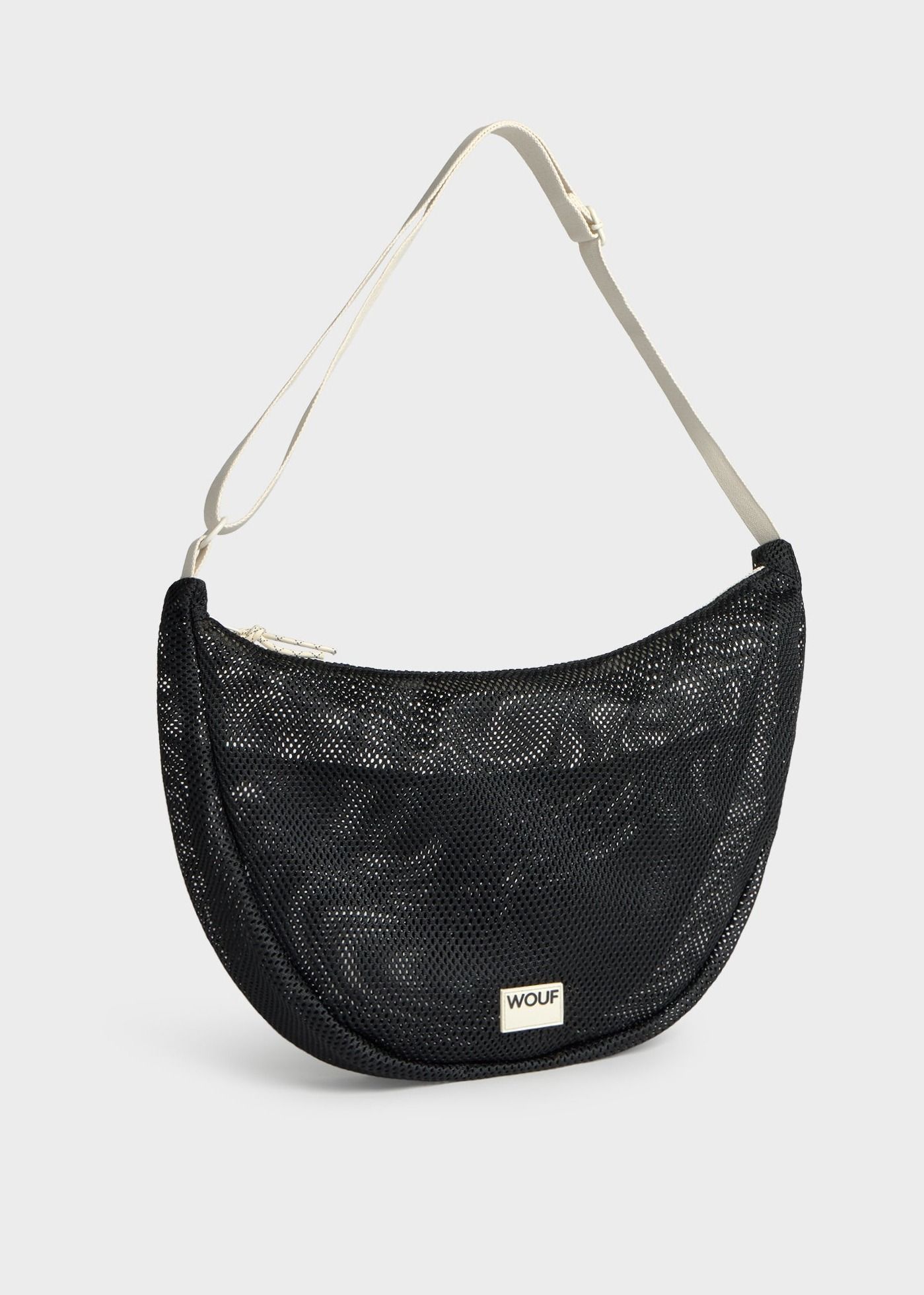 Sac bandoulière en matière recyclée | noir "Onyx large crossbody bag", Wouf, photo 3