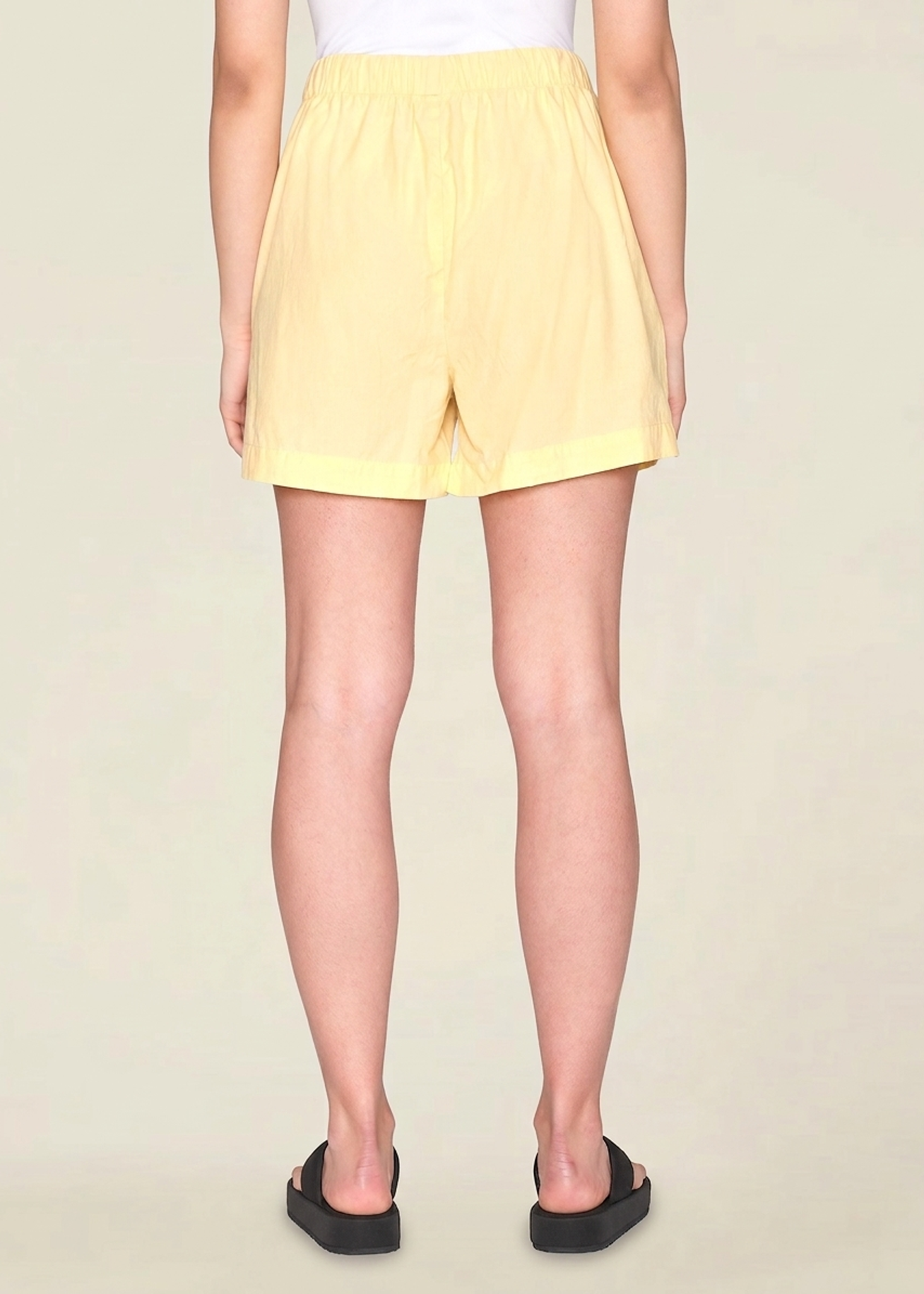 Weite Shorts aus Bio-Baumwolle | Gelb "posey wide waist shorts impala", Knowledge Cotton Apparel, Foto 3