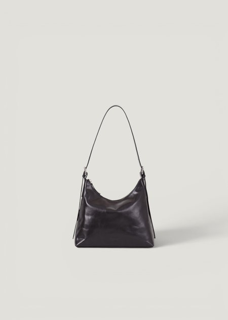 Sac à main en cuir certifié | noir "Bari black", Vagabond, photo 2