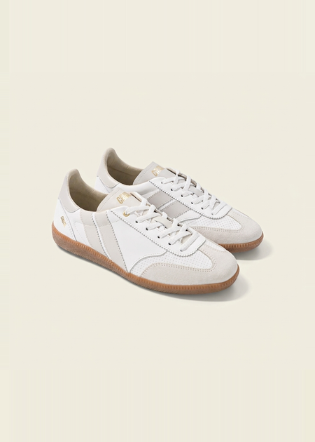 Baskets en cuir certifié | blanc "pure whisper" - Caval