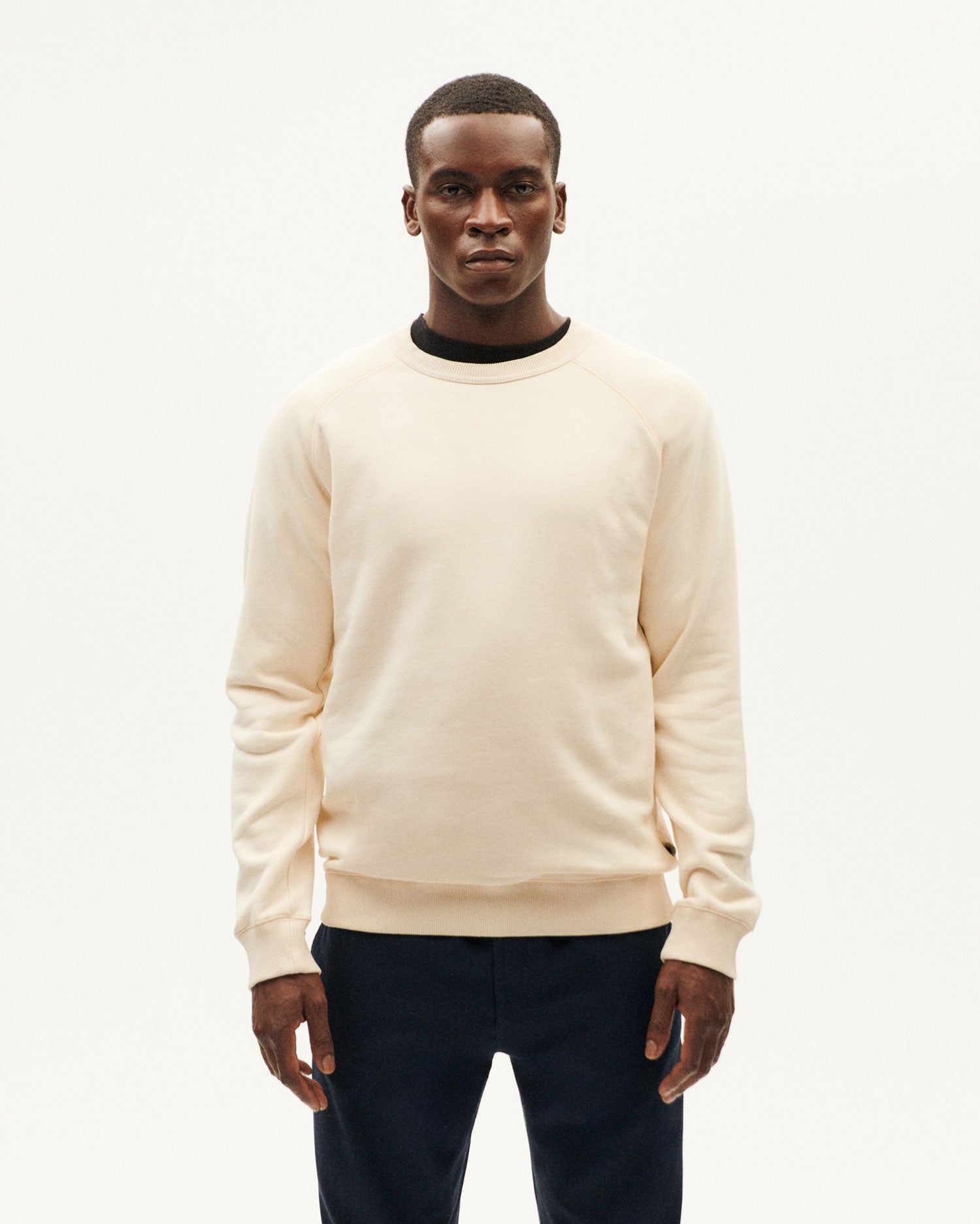 Sweatshirt aus Bio-Baumwolle | Ecru "winter white heart ", Thinking Mu, Foto 1