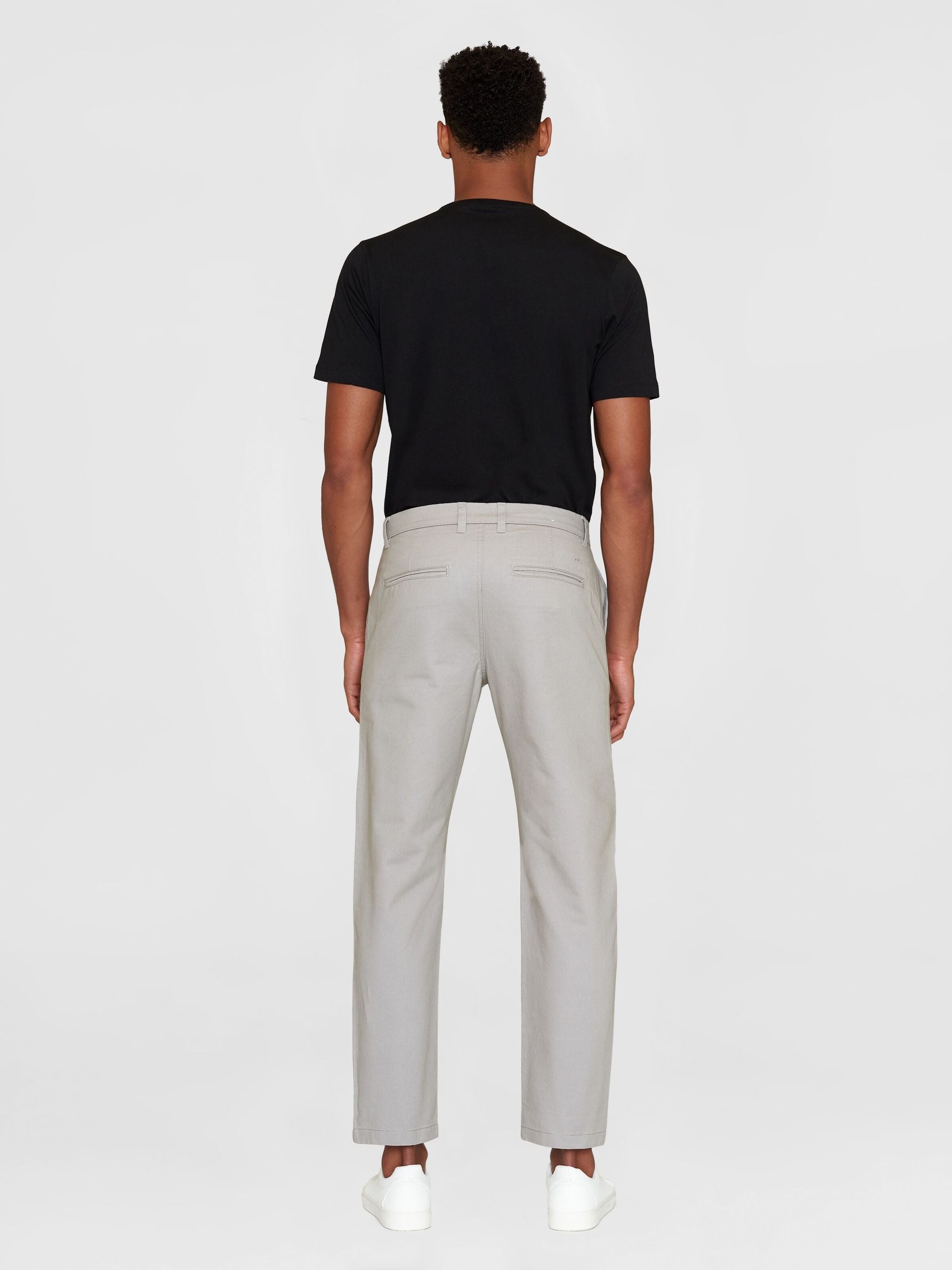 Chino en sergé de coton bio | gris "chuck regular chino twill alloy", Knowledge Cotton Apparel, photo 4