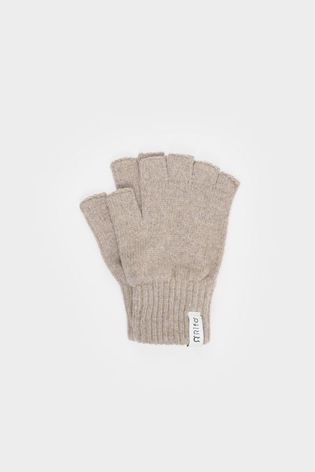 Mitaines en laine recyclée | beige "sasha - beige sabbia"