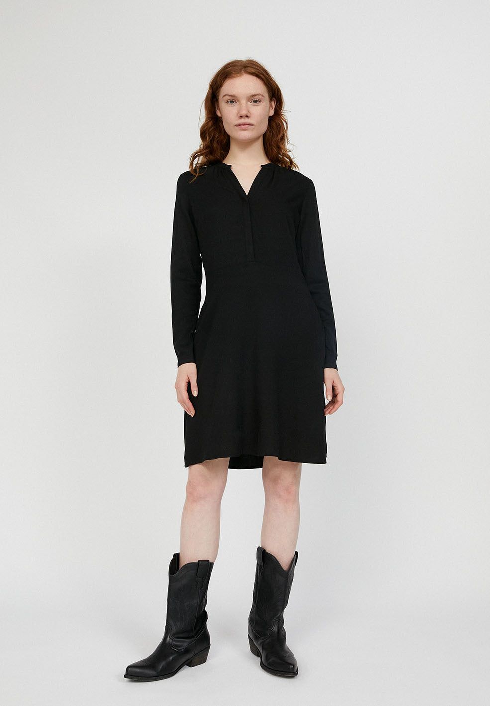 Robe patineuse noire en lenzing - inaari, Armedangels, photo 3