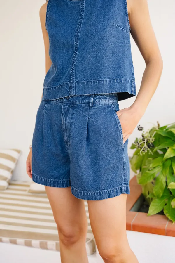 Short Barbara en tencel léger | denim, Bonjour Demain par WeDressFair