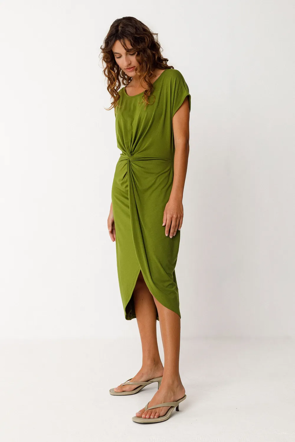 Robe en modal | vert 
