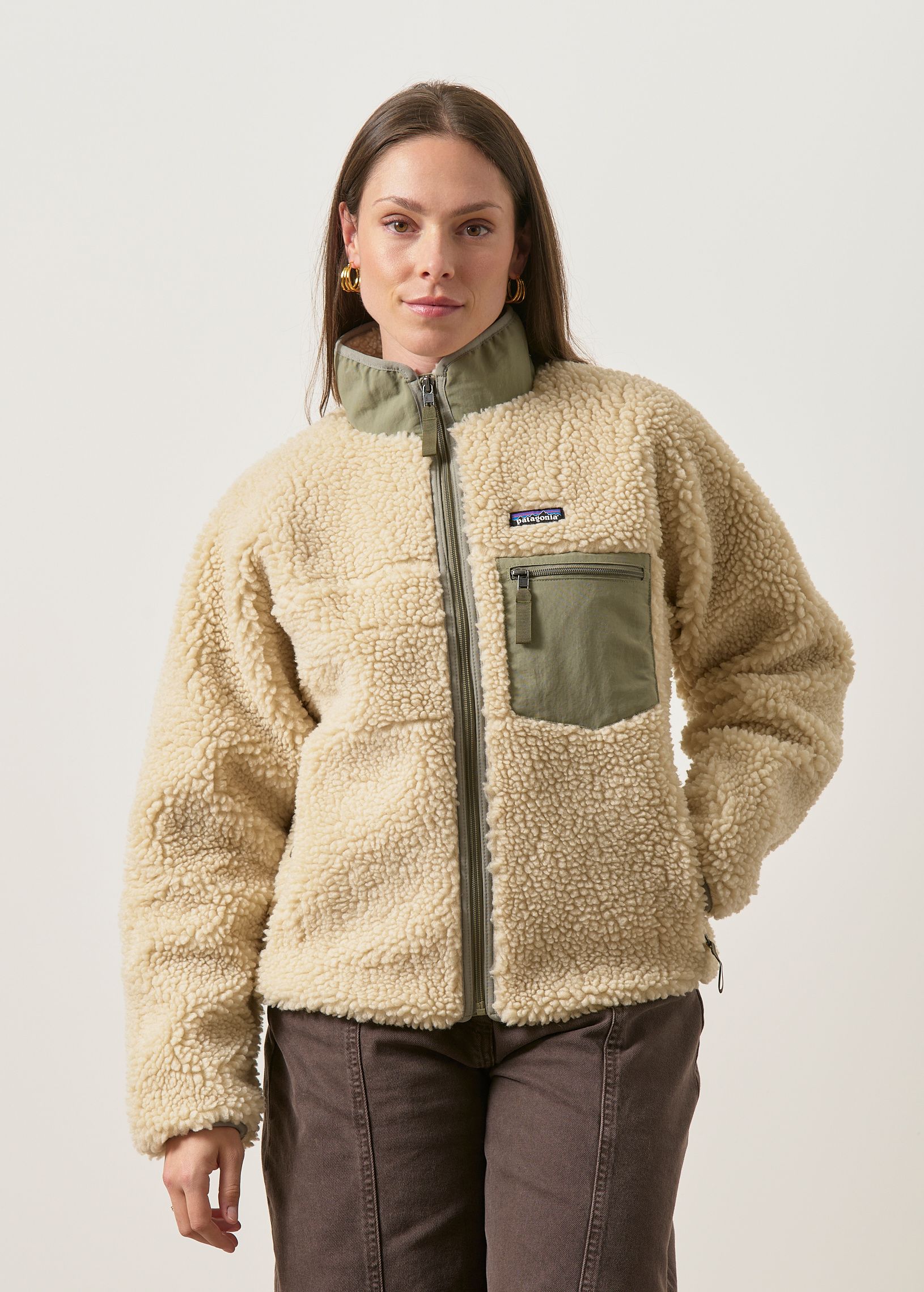Fleecejacke aus recycelten Materialien | Beige "classic retro-x jkt - dnri", Patagonia, Foto 1