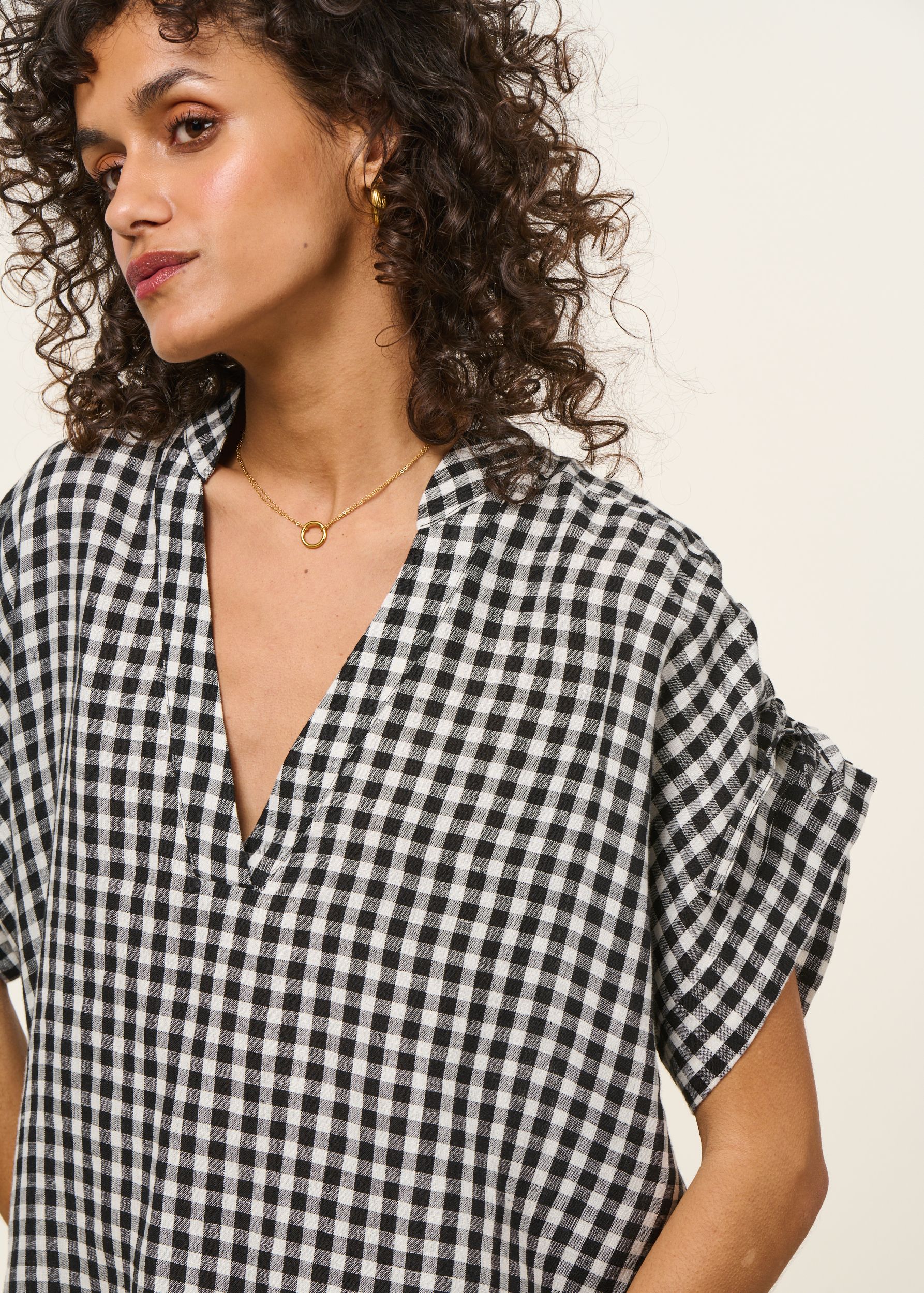 Blouse marie lin vichy, Bonjour Demain, photo 2