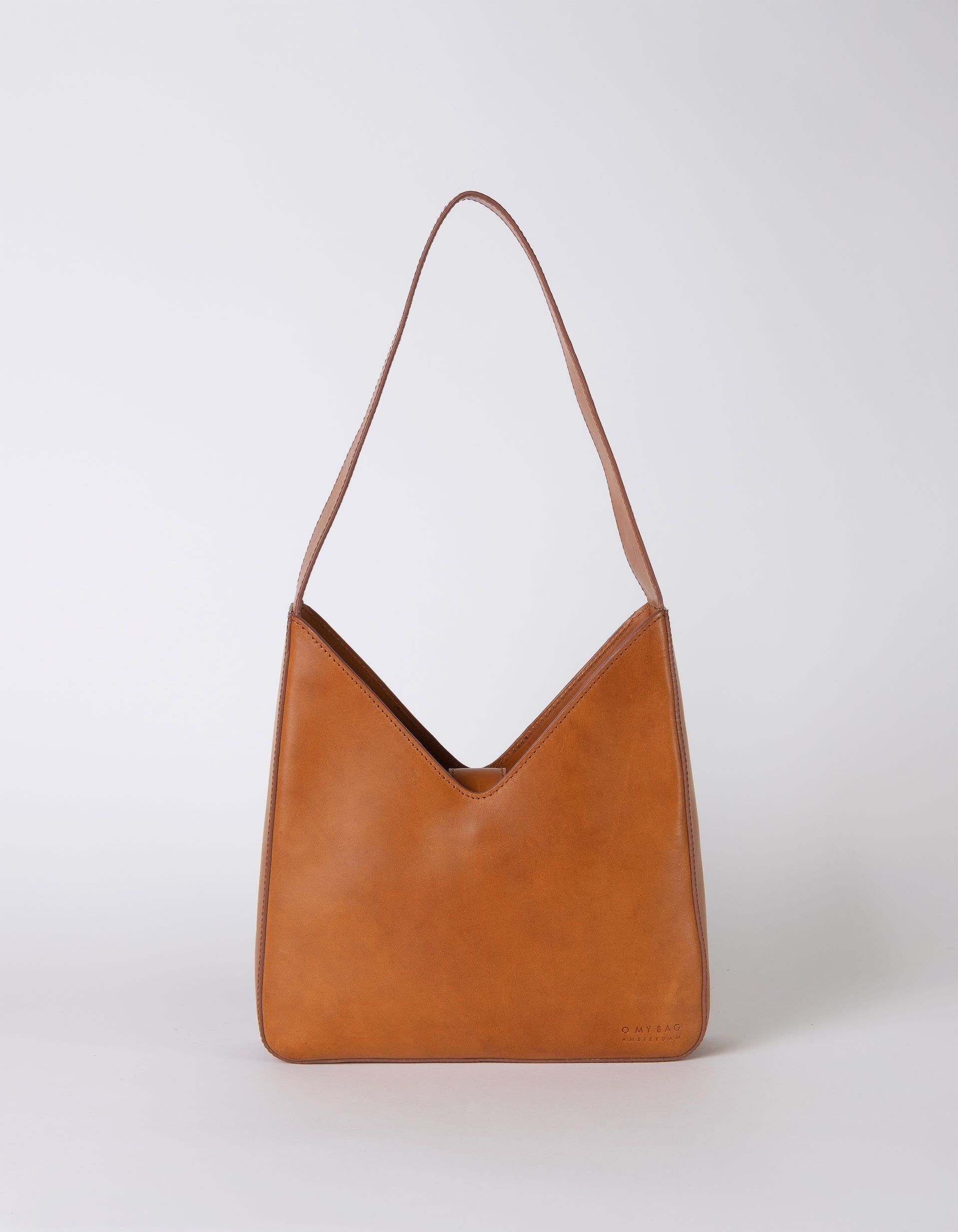 Sac à main en cuir tannage végétal | marron "vicky cognac classic leather", O My Bag, photo 1