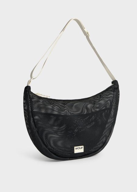 Sac bandoulière | noir "Onyx large crossbody bag" - Wouf