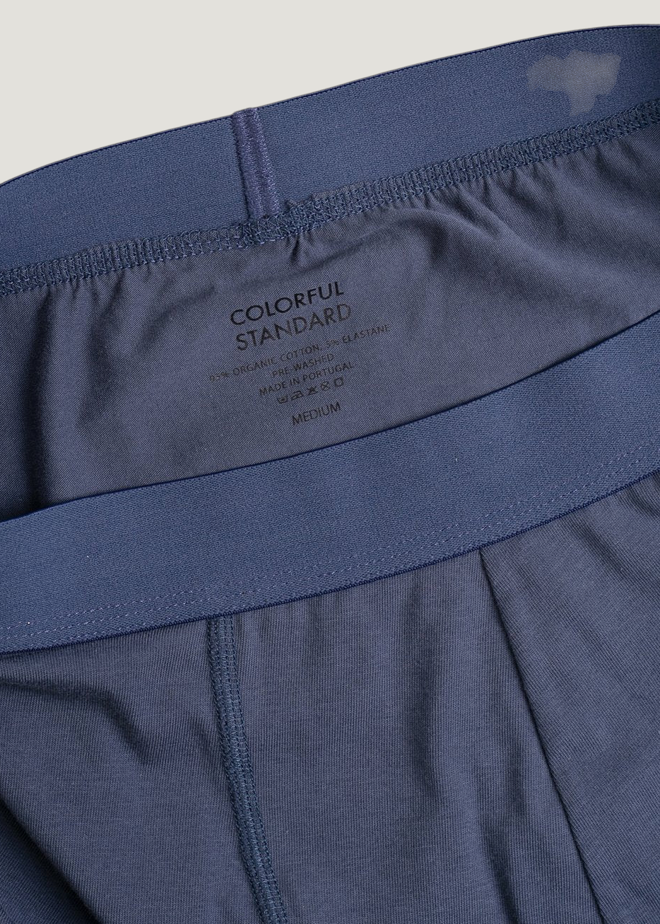 Unifarbene Boxershorts aus Bio-Baumwolle | Blau "petrol blue", Colorful Standard, Foto 4