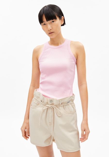 Débardeur en coton bio | rose "kanitaa - peony"