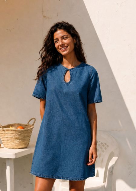 Robe Georgia en tencel léger | denim - Bonjour Demain par WeDressFair