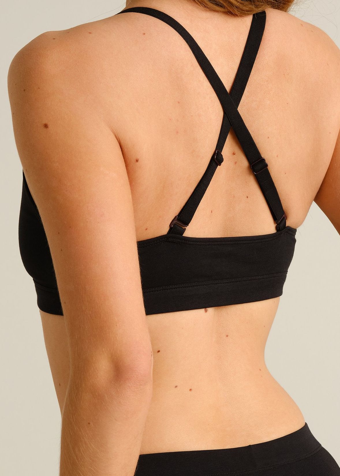 Bralette aus Bio-Baumwolle und Tencel | Schwarz "Soft bra junsele black", Dedicated, Foto 2