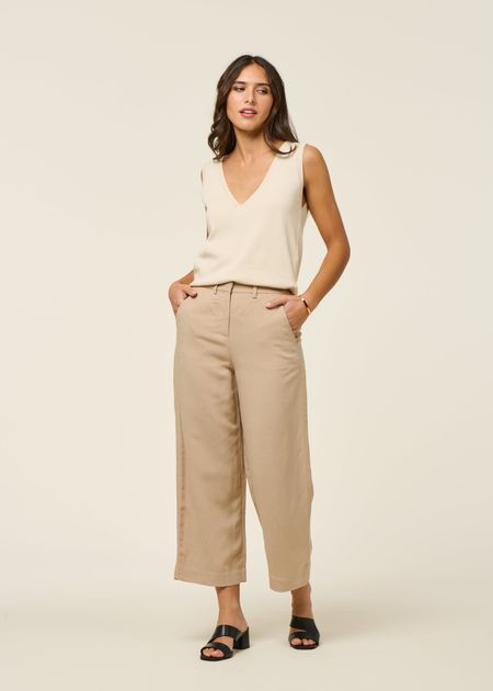 Top maille en coton bio | écru "maindi - ivory", SKFK, photo 4