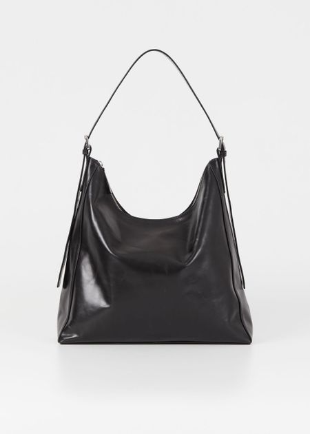 Sac cabas en cuir certifié | noir "hilo" - Vagabond