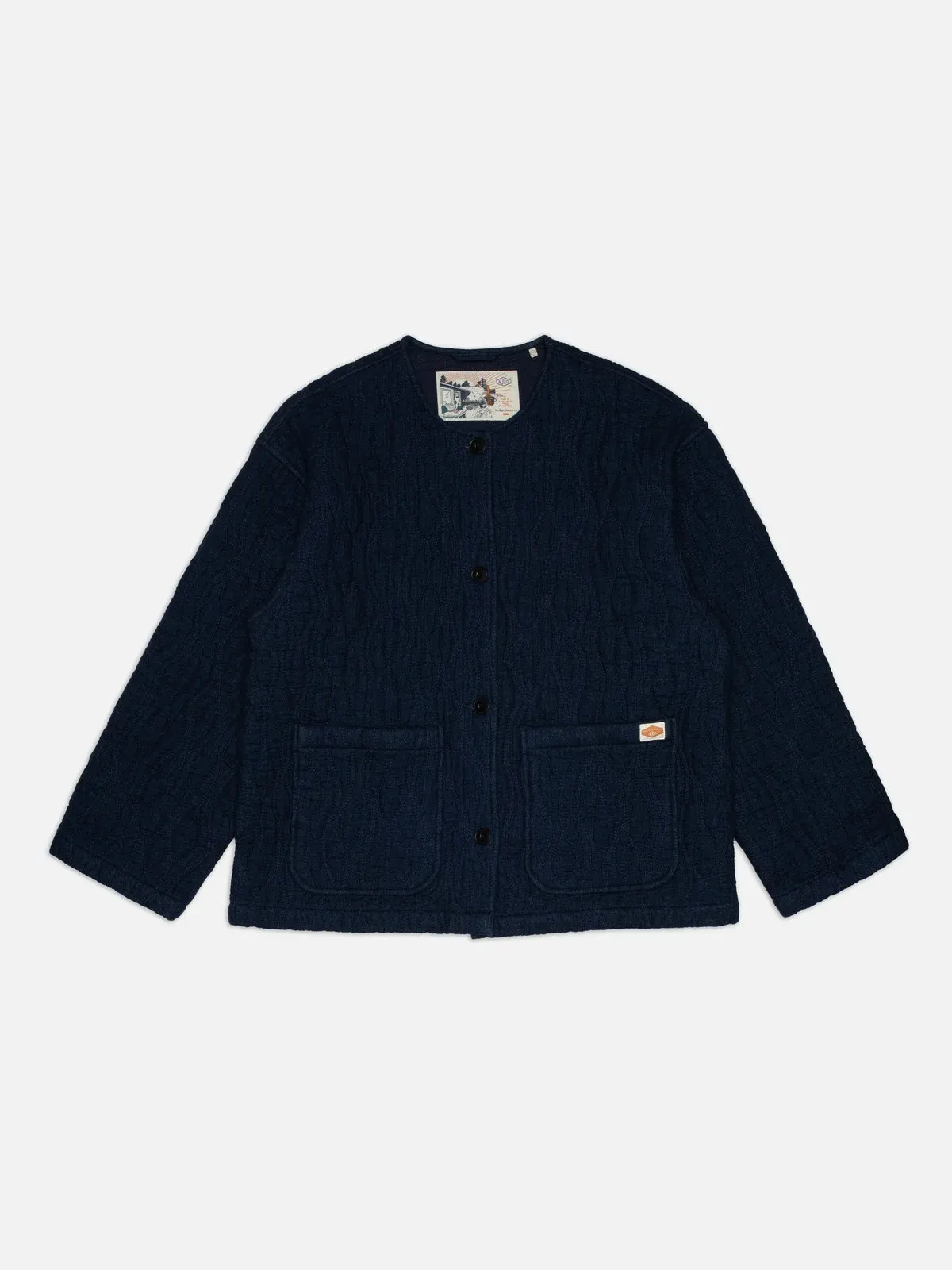 Veste en coton bio | bleu jean "sandra jacket indigo quilt", Nudie Jeans, photo 1