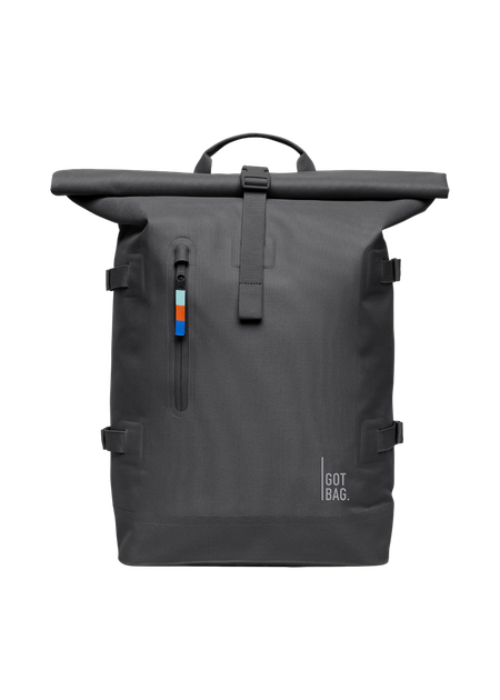 Sac à dos 31l en matière recyclée | gris foncé "rolltop 2.0 shark" - Got Bag