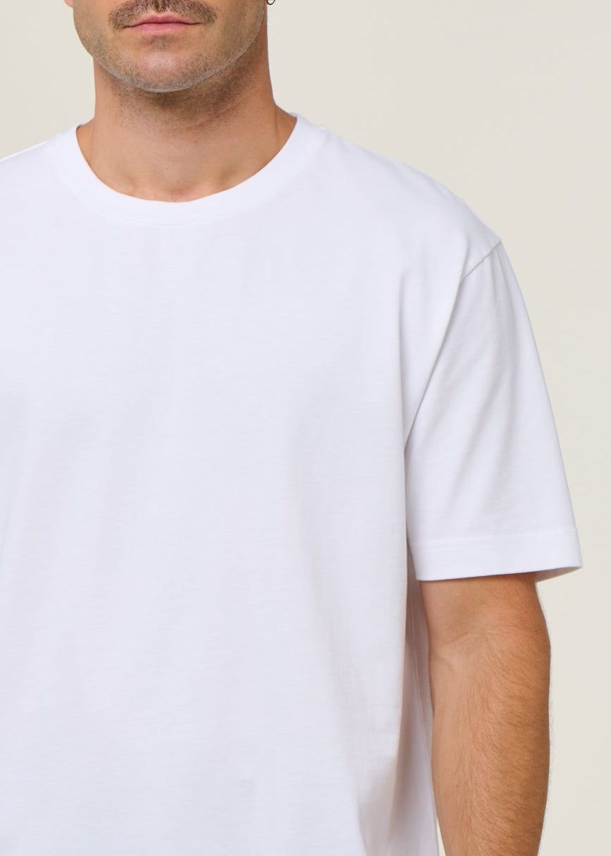 T-shirt oversize en coton bio | blanc, WeDressFair, photo 2
