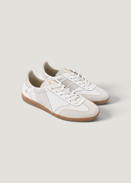 Baskets en cuir certifié | blanc "pulse - pure whisper" - Caval