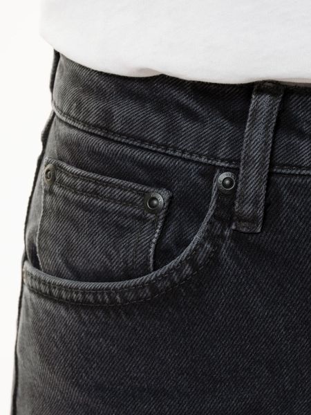 Jean droit noir en coton bio et tencel - straight sally black sand, Nudie Jeans, photo 5