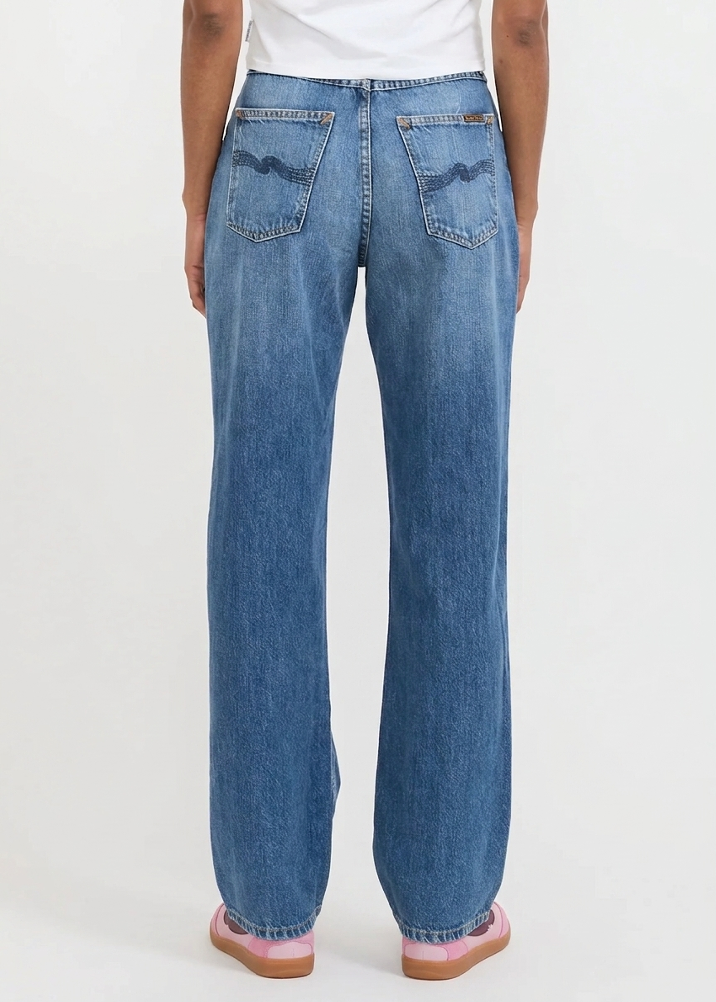Weite gerade Jeans aus Bio-Baumwolle | Blau "clean eileen clear skies", Nudie Jeans, Foto 3