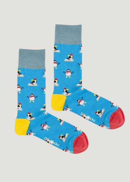 Chaussettes en coton bio | multicolore "arctic penguins"