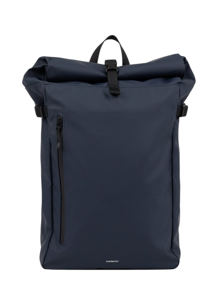 Sac à dos 20l en nylon recyclé | bleu "stream slim rolltop m - navy" - Sandqvist