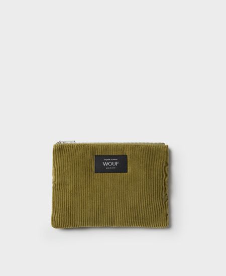 Pochette en coton bio | olive "olive pouch"