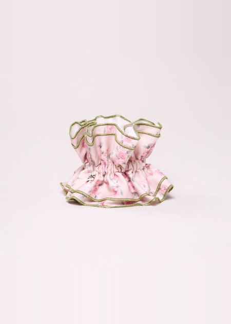 Maxi Chouchou en matière upcyclée | rose à fleurs  - Chou²