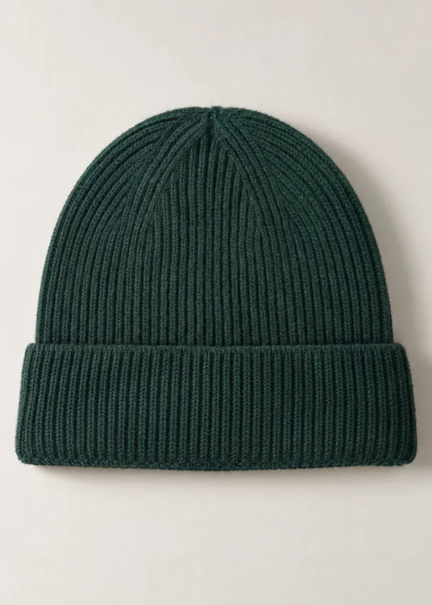 Bonnet en laine mérinos recyclée | vert émeraude, WeDressFair, photo 1