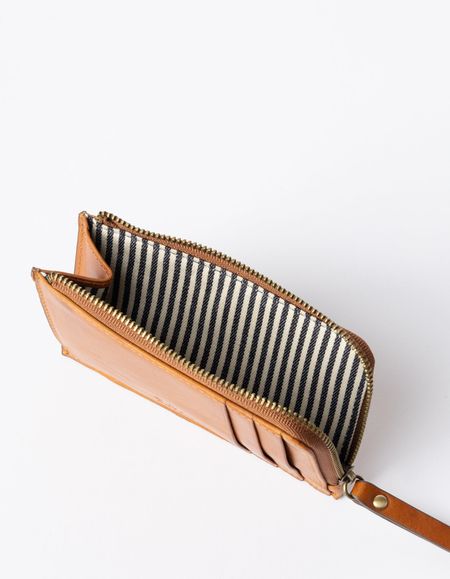 Portefeuille en cuir certifié | cognac "lola - cognac classic leather", O My Bag, photo 3