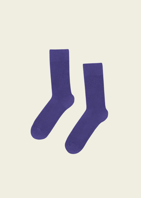 Chaussettes en coton biologique | violet "classic organic sock - ultra violet"