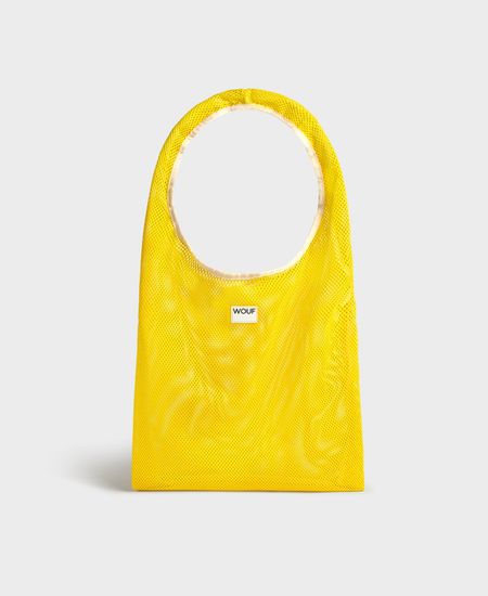 Sac cabas en matière recyclée | jaune "ray t-shirt bag"