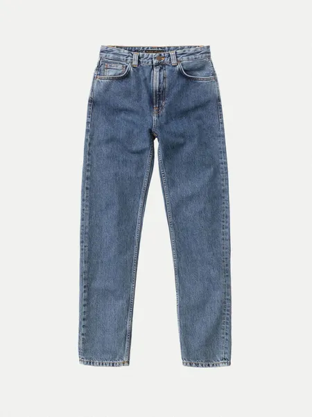 Jean mom bleu clair en coton bio - breezy britt friendly blue, Nudie Jeans, photo 6