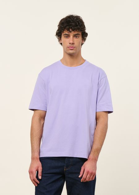 T-shirt oversize en coton bio | lilas