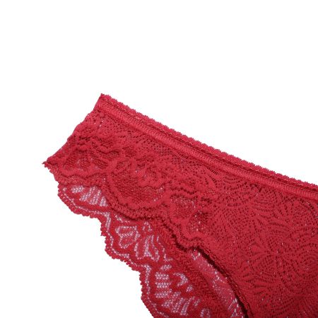 Culotte rouge en dentelle recyclée - fabienne, Underprotection, photo 2