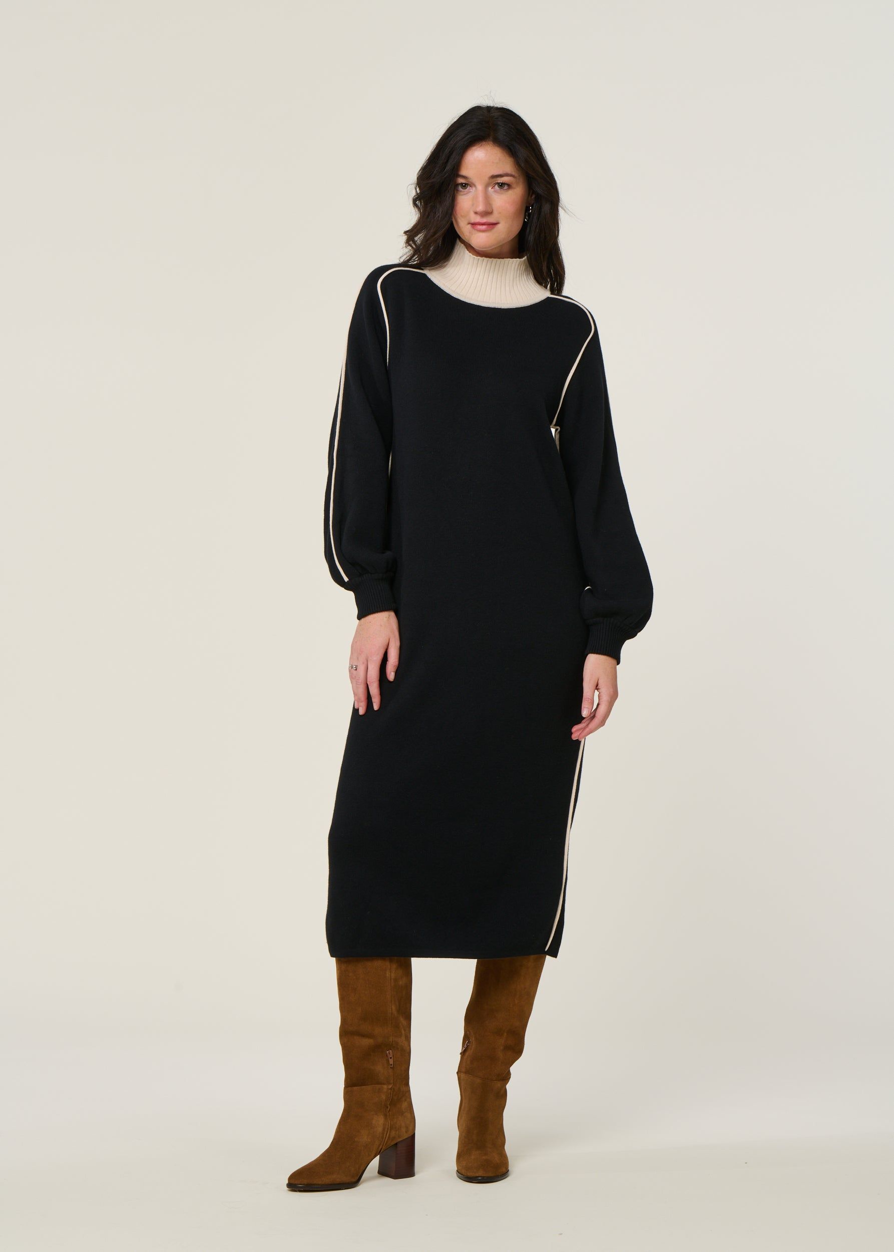 Strickkleid aus Bio-Baumwolle| schwarz "larraitz", SKFK, Foto 4