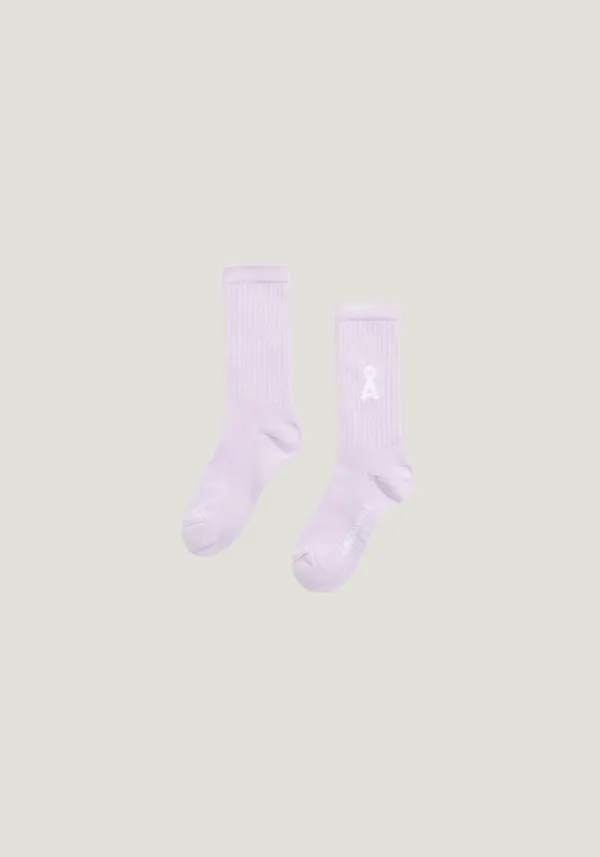 Chaussettes en coton biologique | lilac "Saamus bold socks w | moonlit lilac - moonlitlilac", Armedangels