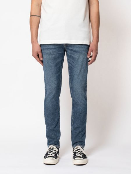 Jean slim bleu en coton recyclé - lean dean blue ritual