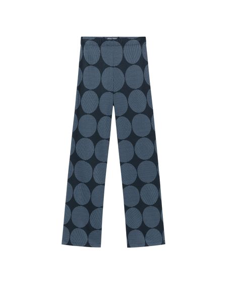 Pantalon ample en ecovero | bleu "japan naia pants blue"