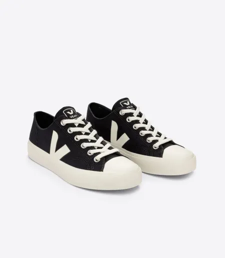 Baskets basses en coton bio | noir "wata ii low canvas black pierre", Veja, photo 3