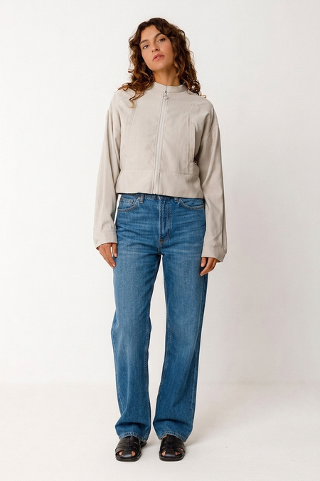 Veste en ecovero | beige "elene" - SKFK