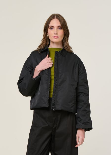 Blouson en matières recyclées | noir "dusk - black" - Jan'n June